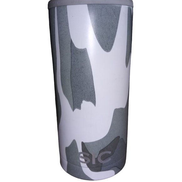 SIC CUPS Diesel Freak Gray Camo Skull and Bones 20 oz Tumbler Triple Insulated - Picture 4 of 9